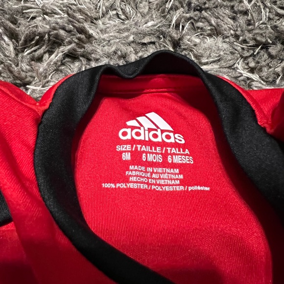 Adidas Basketball 2piece Set Baby 6 months Black/Red - Picture 5 of 5